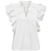 ONLY Onlsunny Capsl Frill Top Wvn Noos Top con Scollo A V Manica Corta E Volant Donna (Pacco da 1)