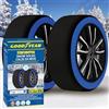 Goodyear Calze da Neve Star Gripper Omologate Italia EN 16662-1:2020 Due Catene da Neve in Tessuto per Auto, Snow Sock Taglia XXL, per R15 - R22 (Misure per Pneumatici Dettagliate all'Interno)