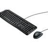 Logitech MK120 Combo Tastiera e Mouse con Filo per Windows | Layout ‎Portoghese QWERTY - Nero