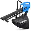 HYUNDAI Salvatore per aspirapolvere e smerigliatrice di fogli elettrico cablato Hyundai 3000 W aspirapolvere da giardino 3 in 1 borsa da raccolta da 34 litri leggera con imbracatura a spalla