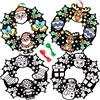 Baker Ross FE940 Ghirlande di Natale da Colorare - Confezione da 8, Crea le tue Ghirlande, Progetto Ideale di Arte e Artigianato di Natale per Bambini