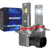 BEAMFLY 9012/HIR2 LED Lampadine, 50000LM 130W Lampadina Auto Bianco 6500K | 800% Brillante, Raffreddamento con Tubo di Rame Spesso, IP68 Impermeabile, Aggiornamento Alogeno di Ricambio, 2 pezzi