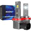 BEAMFLY H11 LED Lampadine, 50000LM 130W Lampadina Auto 12V Bianco 6500K | 800% Brillante, Raffreddamento con Tubo di Rame Spesso, IP68 Impermeabile, Aggiornamento Alogeno di Ricambio, 2 pezzi