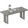 HOMCOM Tavolo da Pranzo per 8 Persone con Piano Spesso 180x80x75 cm Grigio | Tavolo Cucina, Tavolino da Soggiorno e Sala da Pranzo, Rettangolare in Stile Industriale