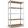 Monzana Scaffale Metallo 170x75x30cm | Carico Max. 350kg, 5 Pannelli MDF, Scaffalatura Metallo, Scaffali ad Alta Portata, Scaffale Cantina, Scaffali Metallo