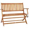 CASARIA Deuba CASARIA® Panchina Pieghevole da Giardino in Legno di Eucalipto Certificato FSC® Panca 2 Posti Terrazza Esterno