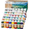 Artecho Colori Acrilici 48 × 59ml, Colori Acrilici per Dipingere, per Tela, Tessuti, Legno e Pietra, Adatto per Principianti e Professionisti.
