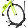 SPORTNOW Rastrelliera per Bici con Tubo Ruote 20"-29" 75x41x71-81 cm Nero | Pieghevoli e Regolabile in Altezza e Larghezza, Cavalletto Portabici da Terra, Acciaio e Plastica