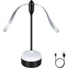 Adiwo Scaccia Mosche da Tavolo con luce LED USB Ricaricabile, Anti Mosche Ventilatore Antizanzare Senza Utilizzare Sostanze Chimiche, Scaccia Mosches Ventilatore per Insetti Spaventar, Nero, 1 Pezzi