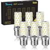 Blewandy Lampadina Mais LED E27 12W, Luce Bianca Fredda 6500K 1200LM | Equivalenti a 100W Incandescenza, Non Dimmerabile, Nessun Sfarfallio Risparmio Energetico, 6 Pezzi