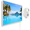 Könighaus Pannello riscaldante a infrarossi con immagine panoramica 300 Watt - Termostato Smart - 3-8 m²