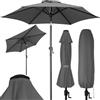 Kingsleeve Ombrellone da Balcone 200 cm UV 80+ Inclinabile | 2 Metri, in Alluminio, da Giardino, Spiaggia, Terrazza, Parasole, Regolabile, con Custodia