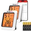 TempPro TP350 2 pz Termoigrometro perCasa Termometro Bluetooth da Interni | Monitor fino a 80m, Sensore Temp/Umidità, Retroilluminato, Esporta Dati Precedentemente ThermoPro