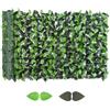 Outsunny Rotolo di Siepe Finta Artificiale 3x1 m Verde Chiaro e Verde Scuro | Outsunny, Da Esterno, per Balcone e Giardino, Finta Siepe, in PE e Tessuto