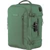 BidMamba Zaino Bagaglio A Mano 40x20x25 Ryanair, Zaino Borsa 20L Voli Low Cost Easyjet - Verde Militare