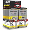 Udivita 140 Rayovac Batterie per Apparecchi Acustici Misura Extra 10 Sound Fusion Technology - 10 Blister da 6 e 10 Blister da 8 Pile