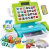LINFUN KIDS Grande Registratore di Cassa Giocattolo Cassa Supermercato | Registratore con Microfono, Scanner di Suoni e Luci Gioco di Ruolo Regalo per Bambini Ragazze Ragazzi 2 3 4 Anni Verde