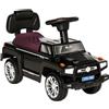HOMCOM Macchina Giocattolo Cavalcabile Fuoristrada per Bambini, Nero | Con Fari e Musiche, Età 18-36 Mesi, 68x30.5x41.5cm