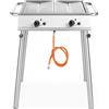 Hendi Xantos Griglia a gas, HENDI, 9,5kW, 770x710x(H)870mm