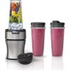 Ninja SavvyStor BN301 Nutri-Blender Plus Frullatore Personale Compatto, Motore 900-Peak-Watt, Argento