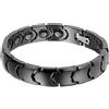 OIDEA Bracciale Braccialetto per Uomo Semplice ed Elegante Bracciale Catena in Acciaio Inox Grande Larghezza Ceramica Bianco Regalo Perfetto