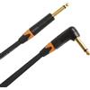 QUIK LOK - VITAMINA/C-A5 BK Jack Mono 90°/Jack Mono 5 mt, Cavo per strumenti musicali Quik Lok VITAMINA C, Connettori NEUTRIK: Jack Mono 90° / Jack Mono, Colore nero, Lunghezza 5 mt