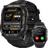 KOSPET Tank M4 Rugged Smartwatch Uomo Mappa Offline & GPS 10ATM & IP69K Acciaio