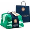 Generico Fiasconaro Panettone Albicocca e Cioccolato di Modica IGP 1 kg | Albicocche candite 9,5%, Cioccolato di Modica IGP 8%, glassa alle mandorle, incarto a mano e shopper regalo.