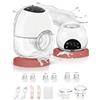 Otufan Tiralatte elettrico portatile, a mani libere, senza BPA, 4 modalità e 12 livelli, 320 mmHg, forte potenza di aspirazione, senza perdite, a basso rumore, con flangia da 18/21/24 mm, confezione da 2