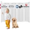 BabyDan Guard Me Extra Wide, Cancelletto per scale a scomparsa automatica, adatto ad aperture tra 55-113. 5 cm, Bianco, Made in Denmark - Cancelletto per bambini (Cancello per cani)