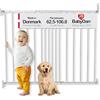 BabyDan MultiDan, 62,5-106. 8 cm, Cancelletto estensibile per scale/cancello per bambini, Metallo, Bianco, Made in Denmark - (Cancelletto per animali/cane)