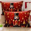 PETTI Artigiani Italiani - Coppia di Federe Cuscino 40x80 cm in Microfibra, Federe Natalizie, Cuscini Arredo di Natale Camera da Letto, Divano, Salotto, Set 2 Fodere Copricuscino, Federa Xmas 1