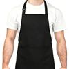 Motswedi Grembiule Cucina Uomo e Donna, Grembiule Cucina Impermeabile e Regolabile con 2 Tasche, con Nastri Lunghi, Ideale per Grigliare, Cuocere al Forno, BBQ, Ristorante, Artigianato, Nero