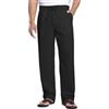 COOFANDY Pantaloni Lino Uomo Estivi Leggeri, Pantaloni in Misto Lino con Coulisse e Vita Elastica, Pantalone Casual Taglio Dritto per Mare, Spiaggia e Vacanza