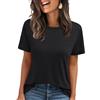 AirMood Maglietta estiva da donna, casual, con scollo rotondo