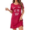 Uniexcosm Camicia da Notte Manica Corta Cotone Pigiama di Cotone Donna Camicia Notte Donna con Pizzo