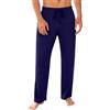 Bresdk Pantaloni Pigiama Uomo Cotone Lunghi con Coulisse e Tasche S-3XL | Vita Elasticizzata, Vestibilità Comoda, Tessuto Morbido ed Elasticizzato, Ideali per Dormire, Casa e Relax Quotidiano