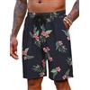 COOFANDY Pantaloncini da spiaggia, da uomo, stile hawaiano, vestibilità normale, estivi, per il tempo libero, con elastico e tasche