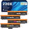 INK4U 220X Toner con chip, compatibile con HP 220A 220X cartuccia toner | 220X per Color LaserJet Pro 4202dn 4302fdn MFP 4302dw 4302fdw 4202dw 4202dn 4302fdn (W2200X W2201X W2202X W2203X
