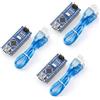 ELEGOO NANO V3 Pre-Saldate con Cavi USB Mini-B 3 PZ Compatibili con Arduino | CH340, Schede Mini Microcontroller 16 MHz, 3 Pezzi con 3 Cavi USB Mini-B, Pronte per Breadboard e Progetti Elettronici
