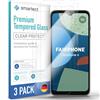 smartect Vetro Temperato 3 Pezzi per Fairphone 4 (Camera Cutout) | Schermo Protettivo HD Anti Graffio, Pellicola Protettiva Senza Bolle, 0.3 mm Ultra Trasparente, Durezza 9H, Ultra Resistente