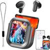 Relxhome NE20 Cuffie Traduzione Simultanea, Auricolari Bluetooth 6.0 con schermo LED, 3 in 1 Auricolari Traduttore Simultaneo con 6 Modalità, 135 Lingue Cuffie Traduttore Istantaneo, per Viaggi/Affari