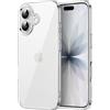 JETech Cover per iPhone 17, Anti-Ingiallimento, Trasparente | Protezione Antiurto, Retro in PC Rigido Antigraffio, Custodia Bumper TPU Trasparente Resistente