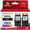 B BunToner BunToner PG-545XL CL-546XL Sostituzione per Canon 545 546 per Pixma MX495,cartucce ts3150, Canon pixma mg2550s, tr4550(nero, colore-pack)