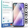 smartect Vetro Temperato 3 + 3 Pezzi per Samsung Galaxy A55 5G | Schermo + Fotocamera, Pellicola Protettiva Anti Graffio, Senza Bolle, 0.3 mm Ultra Trasparente, Durezza 9H, Ultra Resistente