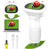 GlobalCrown Microscopio bambini tascabile,Microscopio digitale portatile 200x con schermo da 2,0 pollici,giocattolo per l'apprendimento scientifico per 3,4,5,6,7,8,9,10 anni ragazzi,ragazze