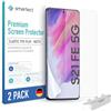 smartect TPU Pellicola Protettiva 2 Pezzi Opaca per Samsung Galaxy S21 FE | Schermo Protettivo HD Anti Graffio, Senza Bolle, Antiriflesso, Compatible Impronte Digitali, Compatible Cover