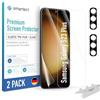 smartect TPU Pellicola Protettiva 2 + 2 Pezzi per Samsung Galaxy S23 Plus | Schermo + Fotocamera, Protezione Anti Graffio, Senza Bolle, Ultra Trasparente, Compatible Impronte Digitali, Compatible Cover