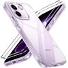 iVoler Anti Ingiallimento Chiaro Cover per Xiaomi Redmi Note 17 Pro Max 5G con 2 Pezzi Pellicola Vetro Temperato[Antiurto di Grado Militare] Custodia Trasparente Sottile Case