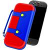 iVoler Custodia Compatibile con Nintendo Switch 2 Modella (2025), Portatile Protettiva Case Rigido da Viaggio per Switch 2 Console Accessori, Custodia Protettiva con Custodia per 12 Giochi-Rosso+Blu